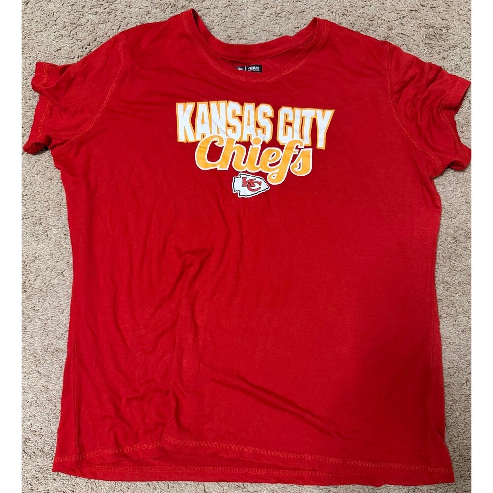 NFL Team Apparel Kansas City Chiefs Sleepwear Size 3XL Red Plaid Pants Set